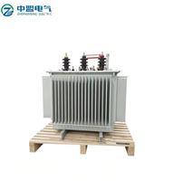 Transformateur de puissance immergé dans l'huile 100 kVA triphasé haute tension, transformateur élévateur de tension 220 V vers 110 V
