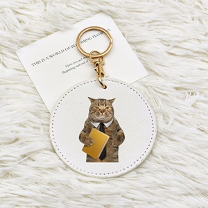 พวงกุญแจสแตนเลส UV รูปแมว - พวงกุญแจแบรนด์ทนทาน ตกแต่งกระเป๋า ตลกและสร้างสรรค์ อี<span class=keywords><strong>โม</strong></span><span class=keywords><strong>จิ</strong></span>ขนาดเล็ก แปลกใหม่ พร้อมโลโก้สั่งทำได้ - Product Image 4