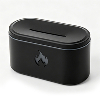 Diffuseur d'arômes 3D à effet flamme, humidificateur, design écologique, alimentation USB, ultrasonique, grande capacité pour la maison et l'hôtel