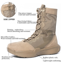 Bottes tactiques légères pour hommes, bottes respirantes adaptées au travail et aux motos.