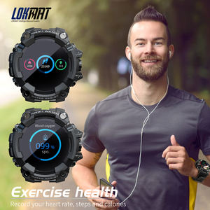 Montre connectée <span class=keywords><strong>Lokmat</strong></span> Attack à écran tactile complet pour hommes, IP67, moniteur de fréquence cardiaque, moniteur de pression artérielle, tracker d'activité physique, Android iOS - Product Image 4