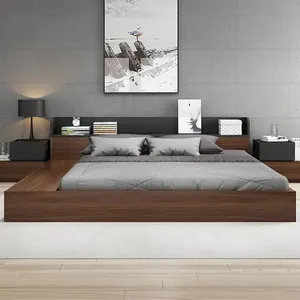 2017 MK-MA1 2019 سعر حار سرير خشبي حجم كبير أثاث غرفة نوم اسكندنافي مودرن اسلوب