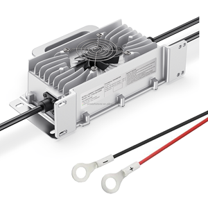 เครื่องชาร์จแบตเตอรี่ลิเธียมอัจฉริยะแบบเร็วสำหรับรถกอล์ฟ 24V30A 29.2V 29.4V 25A 30A แบตเตอรี่ลิเธียม 48v100ah 120ah รุ่น QA1250D Smart Battery - Product Image 1