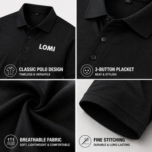 Camisetas Polo de Trabajo con Logotipo Personalizado, Camisa de Uniforme Corporativo Transpirable de Secado Rápido para Hombre, 95% Poliéster, 5% Elastano - Product Image 3