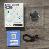 Traceur intelligent anti-perte pour animaux de compagnie, compatible Apple iOS et Android, avec fonction de localisation mondiale et longue portée, compatible AirTag double système