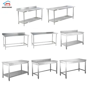 Best Sales 2022 Stainless Steel Work Bench Table Stainless Steel Prep Table With Under Shelf