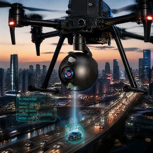 Spherical 4-in-1 Four-<b>Sensor</b> AI Gimbal Pod 24X Zoom 48MP 50MP Wide 1280x1024 Thermal 15-3000m LRF 10T AI Computing - Product Image 6