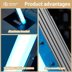 Arche de mariage moderne en alliage d'aluminium avec tunnel lumineux LED, décoration de scène pour événements et fêtes - Product Image 5