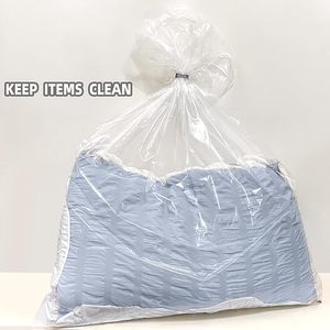 Laundry Garbage <b>Bags</b> HDPE with Heat <b>Seal</b> Closure Offset Printed Disposable for Factory Travel Hospital - Product Image 5
