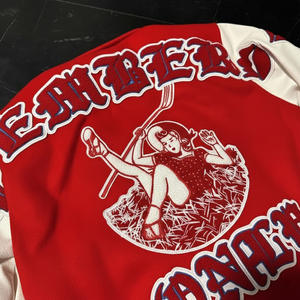 Özel erkek kış üniversitesi kolej ceketi üreticileri nakış artı boyutu gevşek Fit üst bombacı beyzbol ceketleri erkekler için - Product Image 3