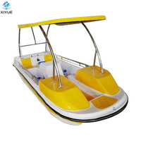 Équipement de jeux aquatiques Divertissement Jeu de loisirs 2-4 places Fibre de verre Sun Dolphin Boat FRP 4 People Swan Paddle Boat à vendre