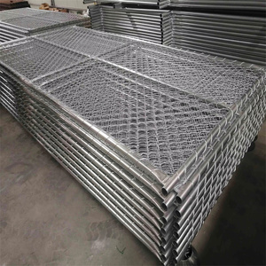6x12 di động sắt mạ kẽm tạm thời xây dựng Chuỗi liên kết hàng rào tấm - Product Image 1