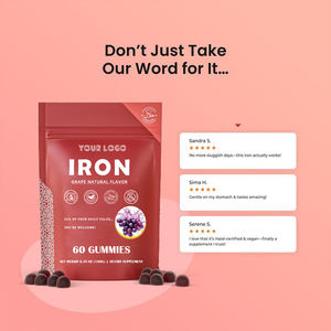 Compléments de fer en gros : Gummies de bisglycinate de fer avec <span class=keywords><strong>vitamine</strong></span> C et B12 – Formule non constipante pour le soutien de la <span class=keywords><strong>grossesse</strong></span> - Product Image 5