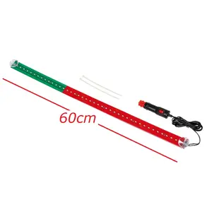 green red portugal flag colors strip car led bar the same color as the portugal country flags auto accessories