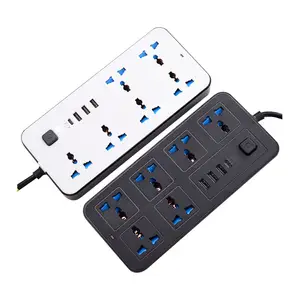 OSWELL Multi Tap Universal Plug EU US UK Outlet Power Strip with 1.8m Extension Cord AC Type C USB Port Charge Electrical Socket