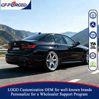 Jantes forgées de style TE37 chromées miroir de qualité supérieure, 19 et 20 pouces, 6 branches, concaves profondes, monobloc, pour voitures particulières BMW M3 G80