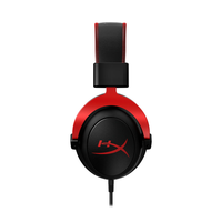 Kırmızı HyperX Cloud 2 Kablolu Kulak Üstü Kulaklık, PC Oyunları ve Günlük DJ Kullanımı için Mikrofonlu