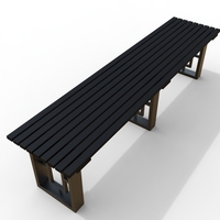 Banc de jardin moderne de luxe en métal imperméable pour hôtels, hôpitaux, écoles, salles à manger - Mobilier d'extérieur durable