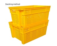 Panier de rangement multifonctionnel en plastique recyclable, caisse en maille PP pour déménagement et logistique
