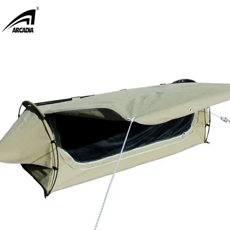 Double Camping Canvas Swag Tent Waterproof Outdoor Camping Swag Tent