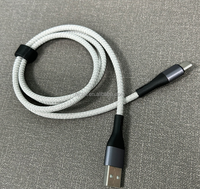 En magasin, cordon de charge pour téléphone en nylon 1M 3A, câble de charge rapide Micro USB Type C avec conducteur en cuivre pur pour iPhone