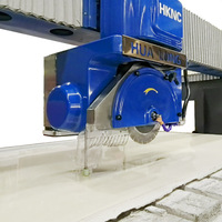 Mesin Pemotong Batu Granit Marmer Kuarsa 5 Axis CNC Bridge Saw untuk Meja Dapur HUALONG Machinery