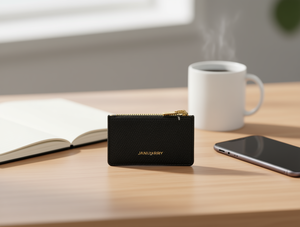 Portacarte Januarry da 7 Pollici con Cerniera in Pelle PU, Portafoglio Minimalista - Product Image 2