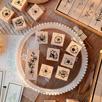 Vente en gros de tampons créatifs rétro auto-encreurs pour scrapbooking et fabrication de cartes - Jouet pour enfants en bois