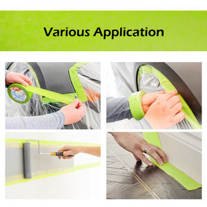 Ruban de masquage Grunes, 0,7 pouce x 60 yards, sans adhésif, résistant à la chaleur, pour peintures automobiles et surfaces multiples - Product Image 4