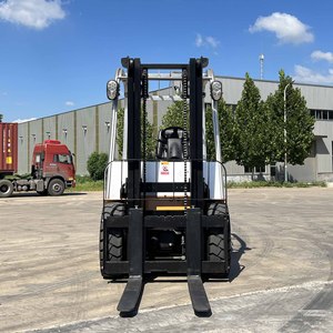 Envío Gratuito, Montacargas Eléctrico de 3 Toneladas - Batería de Plomo-Ácido, Mástil de Tres Niveles, Neumático Sólido, Estable para Cargas Pesadas - Product Image 3