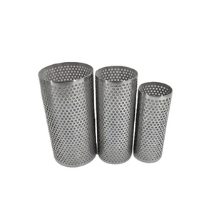 Lọc lưới thép không gỉ 304 316 hai lớp tùy chỉnh, dạng trụ lọc nước dầu, lưới dệt - Product Image 1