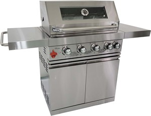 Cocina al aire libre de acero inoxidable, 4 quemadores, barbacoa con quemador trasero <span class=keywords><strong>infrarrojo</strong></span> - Product Image 1
