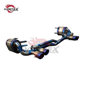 VORTEX Grade 5 Ti Valvetronic Catback Exhaust for Porsche 911 997.1/997.2 2005-2012 Burnt Blue Tip Direct Bolt-On - Product Image 4