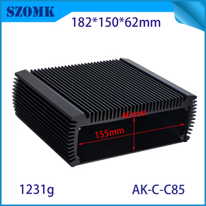 182*150*62mm Nhôm thùng hồ sơ đùn điện PCB hộp loa tùy chỉnh nhôm tản nhiệt trường hợp - Product Image 3