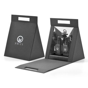 Custom Logo Luxury <b>Black</b> Perfume Cosmetic Packaging Set Gift <b>Boxes</b> Wholesale Packaging Paper Box for Skin Care - Product Image 1