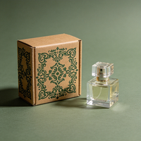 Boîte cadeau géométrique en carton ondulé imperméable avec feuille d'or de luxe pour accessoires de beauté