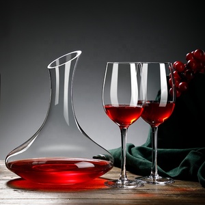 <span class=keywords><strong>Carafe</strong></span> à vin en <span class=keywords><strong>verre</strong></span> sans plomb soufflée à la main de 1200ml pour cadeaux de mariage - Product Image 3