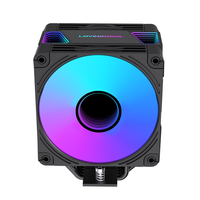 Refroidisseur d'air pour processeur Lovingcool Factory Direct à 6 tuyaux, contrôle numérique de la température, radiateur, double ventilateur RGB pour PC de bureau de jeu