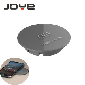 זכוכית joye מוטבע רהיטים מוסתר לבנות ב שולחן עבודה USB 15w מטען אלחוטי טלפון נייד מהיר - Product Image 1