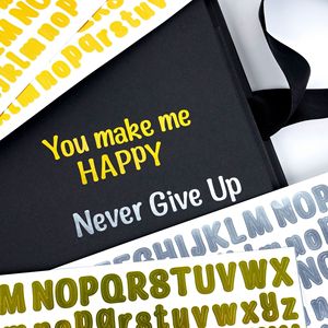 Autocollants pour Comptes DIY Imperméables <span class=keywords><strong>de</strong></span> 0,5 Pouce, <span class=keywords><strong>Lettres</strong></span> Dorées et Argentées, Autocollants Autocollants en Anglais - Product Image 3