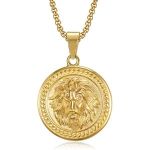 <span class=keywords><strong>Collana</strong></span> con Pendente della Vergine Maria in Oro 18k, Gioielli da Donna in Acciaio Inossidabile, <span class=keywords><strong>Medaglione</strong></span> Religioso - Product Image 4
