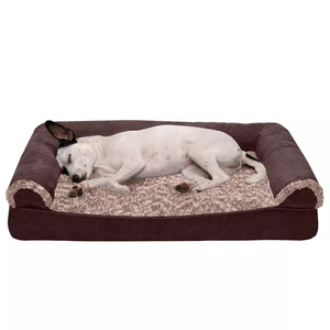 Großhandel Geräumiges weiches zweifarbiges Schlafs ofa Hunde bett für das persönliche Sofa Ihres Haustieres - Product Image 2