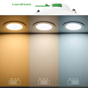 Downlight <span class=keywords><strong>LED</strong></span> Regulable 3CCT con Certificación CE, Luz de Techo Empotrada Antideslumbrante, Recorte de 100 mm para Oficina, Hotel, Comercial - Product Image 5