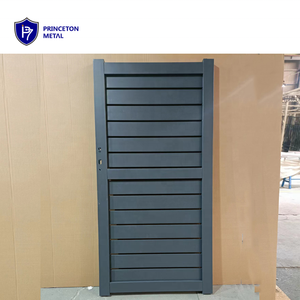 プリンストンブラックパワーコーティング金属ゲートシステムアルミゲートフェンスアルミメインゲート - Product Image 5