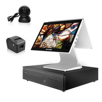 Alta calidad todo en uno PC sistema Android precio al por mayor Dural pantalla Linux pos máquina tarjeta de crédito pos máquina