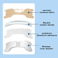 Bandes nasales extra-fortes, sans latex, hypoallergéniques, respirantes
