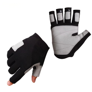 Guantes de Escalada Personalizados de Medio Dedo para Hombre y Mujer, Guantes Transpirables Antideslizantes para Exteriores, para <span class=keywords><strong>Vela</strong></span>, Navegación en Bote, Rappel, Uso OEM - Product Image 2