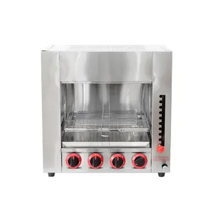 High-efficiency 4 Burners Gas Salamander Oven Beef Electric Salamander Grill