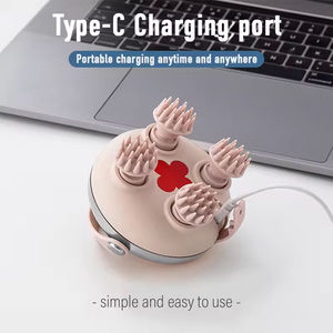 Masseur électrique pour le cuir chevelu, soins de santé, pour la relaxation du cou et du corps, <span class=keywords><strong>massage</strong></span> par pétrissage, appareil vibrant, lumière rouge, nourrit les cheveux - Product Image 3