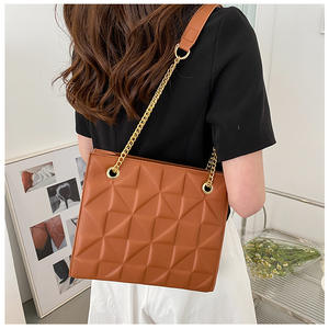 Elegante bolso bandolera de hombro con cadena informal para mujer Nuevo estilo Z0985 Cierre de cremallera Diseño de moda para mujer - Product Image 4